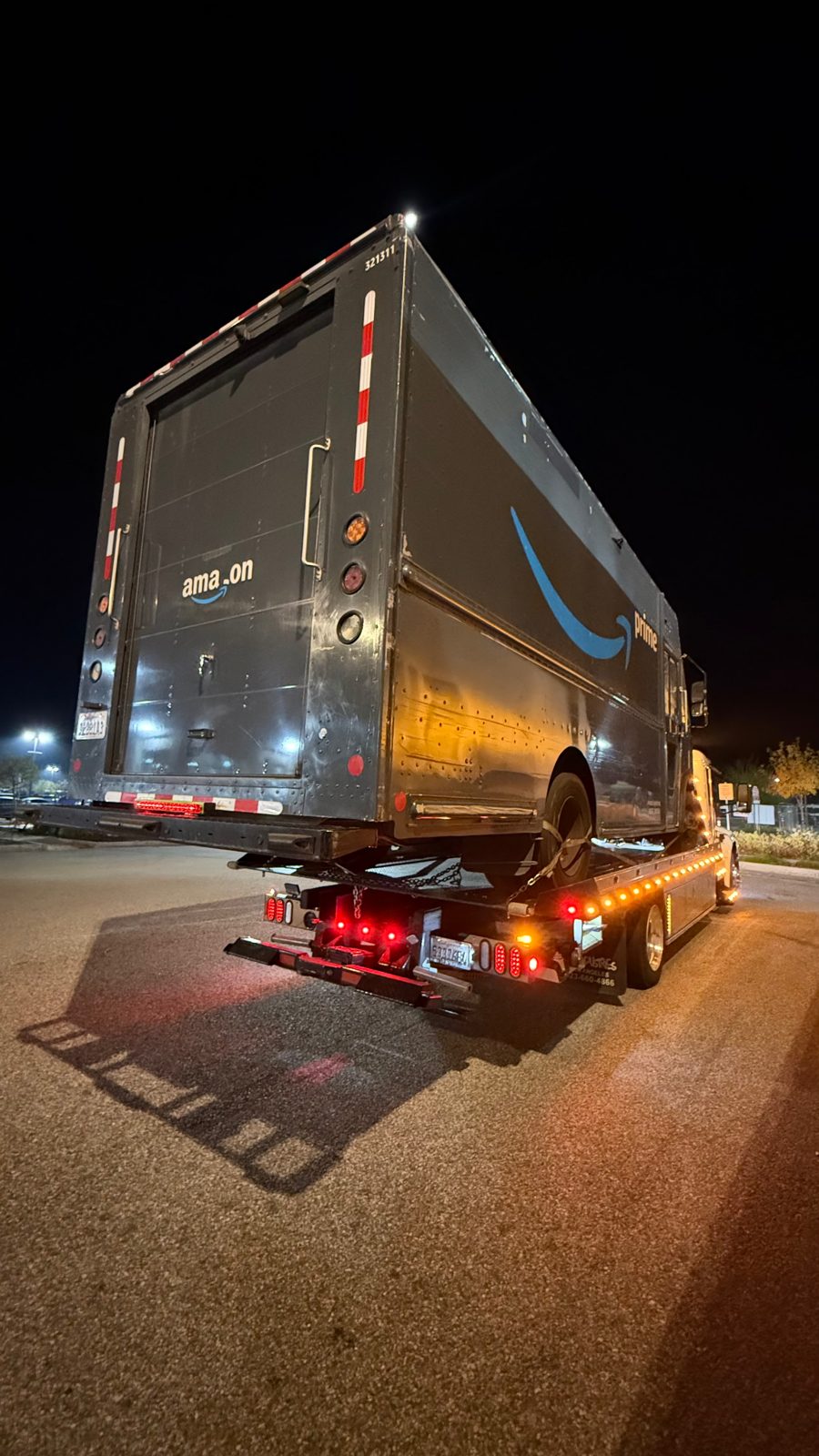Medium-duty commercial truck transport